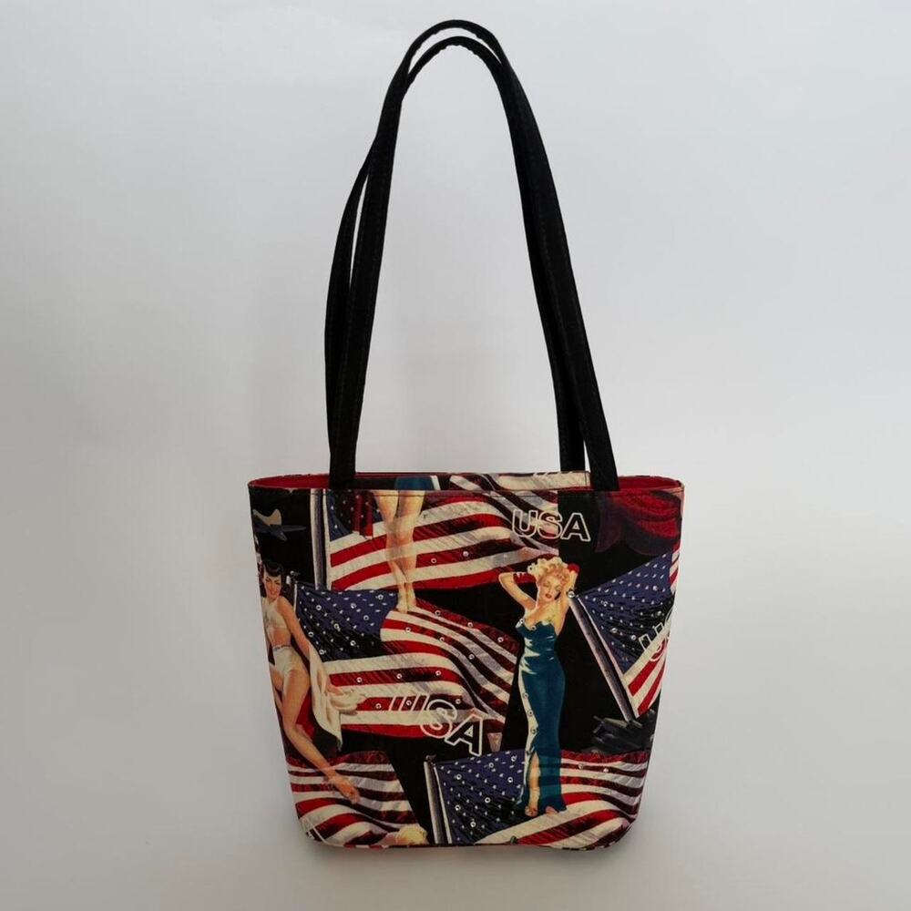 Americana core pinup girl purse